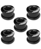 RocRide Single Chainring Bolts Pack of 5 - Black Aluminum or Steel - Buy Online on SooperMarket.com