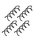 Mini Skater 4Pcs Spiral Hair Pin Spin Twist Set - 1.88 inch Black - Women/Girl DIY Hair Style - Buy Online on SooperMarket.com