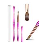 Shine Chance Size 4 Acrylic Nail Brush - 100% Real Kolinsky Art Brush for Professional DIY Manicures - Handmade Nail Extension Tool for Home Salon - Beginners Friendly - Buy Online on SooperMarket.com
