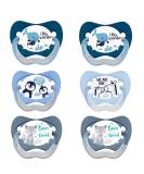 NIP Value Pack Silicone Pacifier Family - Size 3 (18-32 mo) 6-Pack for Boys - BPA Free & Made in Germany - International Shipping Available - Buy Online on SooperMarket.com