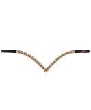 Premium Glitter Horse Stirring Strap & Leather Headband | Curved Bridle Straps for Warmbloods Thoroughbreds & Ponies - Full Black/LCT - Buy Online on SooperMarket.com