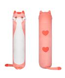 Mewaii 90cm Kawaii Long Cat Plush Pillow - Soft Pink Cuddly Toy & Stuffed Animal Gift - Buy Online on SooperMarket.com