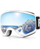 findway Ski Goggles, 100% UV Protection OTG Snow Goggles for Men, Women & Youth A1-white Silver Vlt 21% - Buy Online on SooperMarket.com
