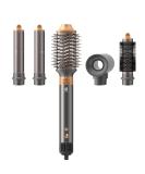 webeauty 5-in-1 Hair Dryer Brush - Professional Hot Air Brush for Fast Drying Curling and Straightening - Ceramic Coating & Negative Ion Technology - 110000 RPM (Grey/Gold - Buy Online on SooperMarket.com