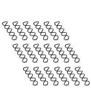 30pcs Black Spiral Bobby Hair Pins with Non-Scratch Round Tips - Buy Online on SooperMarket.com