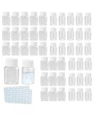 Durantey 50-Pack Travel Bottles - 20ml & 30ml Transparent Cosmetic Containers with Labels | Portable & Refillable Travel Accessories - Buy Online on SooperMarket.com