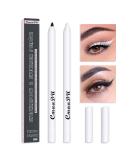Yeweian Black White Eyeliner Pencil Set - Waterproof High Pigmented Eye Brightener Stick for Women - Matte Smooth Finish - Includes Built-in Sharpener - Buy Online on SooperMarket.com