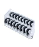 HBZGTLAD 3D Mink Eyelashes â€“ 8 Pairs Long Natural False Lashes for Stunning Makeup (B03) - Buy Online on SooperMarket.com