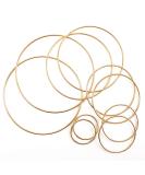 BigOtters Dream Catcher Rings  10PCS Wreath Macrame Rings Gold Metal Floral Hoops for Making Wedding Wreath Decor Wall Hanging Crafts  5 Sizes - Buy Online on SooperMarket.com