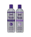 Jhirmack Silver Brightening Purple Shampoo and Conditioner Set for all types of silver, grey, and blonde hair - Buy Online on SooperMarket.com