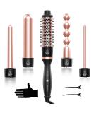 Buy O Bella 5 in 1 Curling Iron Set - Interchangeable Ceramic Wands & Thermal Brush | Fast Shipping Worldwide - Buy Online on SooperMarket.com