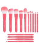 TEXAMO Professional Makeup Brush Set - 15Pcs Pink | Powder, Contour, Blush, Eyeshadow, Eyebrow, Eyeliner, Lip Brushes for Highlighting, Blending, Foundation - Ideal for Beauty Enthusiasts - Buy Online on SooperMarket.com