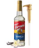 Torani Vanilla Syrup for Coffee 25.4 Ounces for Vanilla Flavored Coffee Torani Syrup with Fresh Finest Syrup Pump Dispenser - Buy Online on SooperMarket.com