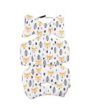 KAKIBLIN Infant Car Seat Insert: Yellow Fox Stroller Liner & Support Pillow - Buy Online on SooperMarket.com