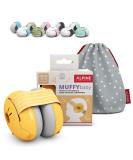 Alpine Muffy Baby Ear Defender for Babies and Toddlers up to 36 Months - CE & UKCA Certified - Noise Reduction Earmuffs - Comfortable Baby Headphones Against Hearing Damage & Improves Sleep - Yellow - Buy Online on SooperMarket.com