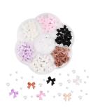 3D Bow Nail Charms 6 Colors Tiny Bow Charm with Pearl Stone Nail Design Colorful Nail Decorations for Jewelry Clothes Shoes DIY Craft - Buy Online on SooperMarket.com
