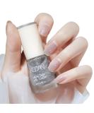 TBeautfave Silver Glitter Nail Polish Quick Dry Nail Polish Long Lasting Nail Varnish Pastel Nail Polish Non-Toxic Water Based Formula Breathable Nail Polish for Home DIY Nail Art ShinySilver - Buy Online on SooperMarket.com