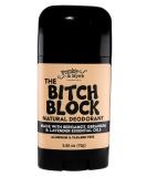 B!ch Block | Bergamot  Lavender  Geranium Natural Deodorant | Real Essential Oils | Aluminum Free-Baking Soda  Coconut Oil and Shea Butter (2.56 oz) Paraben and Phthalate Free - Buy Online on SooperMarket.com