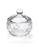 Crystal Clear Acrylic Liquid Powder Dappen Dish with Cap Lid - Small Size for Acrylic Nail Art - Transparent Glass Cup Bowl - HJ-NAPB017 (Pack of 1) - Buy Online on SooperMarket.com