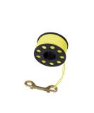 Trident Finger Reel with Brass Clip Wreck Scuba Diving Tech Spool Reel Medium 100' Line Yellow - Buy Online on SooperMarket.com