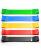 Renoj Resistance Bands, Exercise Workout Bands for Women and Men, 5 Set of Stretch Bands for Booty Legs, Pilates Flexbands Colorful - Buy Online on SooperMarket.com