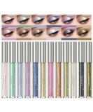 BestLand 12 Colors Liquid Glitter Eyeshadow Set  Multi-dimensional Metallic Glitter Shimmer Smokey Eye Looks Waterproof Long Lasting Quick-Drying Sparkling Eye Shadow Makeup Kits (Set C) - Buy Online on SooperMarket.com