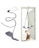 Kalimdor Interactive Cat Feather Toys,Retractable Cat Teaser Toy ,Hanging Interactive cat Toys for Indoor Cats Kitten Play Chase Exercise, Kitten Fun Mental Physical Exercise Puzzle Kitten Toys 1 pack - Buy Online on SooperMarket.com