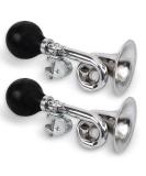 Cozihom Bike Bugle Horn, Metal Squeeze Clown Bugle for Bicycle, Bicycle Bell, Universal, Fit for 22.2mm Handlebar, 2 Pack - Buy Online on SooperMarket.com