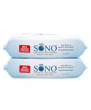 SONO Disinfectant Wipes - Alcohol-Free, Medical-Grade, Multi-Surface Antibacterial Cleaning Wipes - 2 Pack x 80 Count - Buy Online on SooperMarket.com