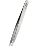 Rubi's tweezers stainless steel - weird fine and pointed - plucking tweezes for eyebrows - sloping tips for hair removal - professional tweezers High quality silver - Buy Online on SooperMarket.com