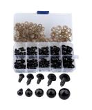 200pcs Black Plastic Safety Eyes for Toy Making and DIY Crafts - 6-12mm - Buy Online on SooperMarket.com