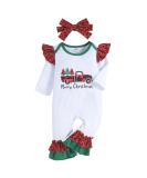 Loalirando Baby Christmas Romper | My First Xmas Outfit for Newborn Toddler | 9-12 Months | White 60 - Buy Online on SooperMarket.com