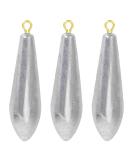 AMYSPORTS Drop Shot Fishing Weights Kit Lead Freshwater Fishing Sinkers Bass Casting Removable Fishing Weights Saltwater Streamlined Size1 (1oz.) 10 pcs - Buy Online on SooperMarket.com