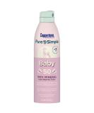 Coppertone Pure and Simple Baby Sunscreen Spray SPF 50 - Zinc Oxide Mineral Sunscreen for Babies - Water Resistant - 5 Oz - Buy Online on SooperMarket.com