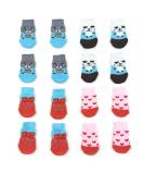 Betinyar Anti-Slip Dog & Cat Socks - 4 Pairs | Paw Protector for Indoor Hardwood Floors - Buy Online on SooperMarket.com