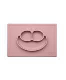 ezpz Happy Mat (Blush) - Silicone Suction Plate for Toddlers - Divided, Dishwasher Safe - 24 months - Buy Online on SooperMarket.com