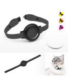 Lucybalu NEMO Cat neck band for Airtag |Premium collar for Airtag - safe light comfortable |Airtag collar for cats |Cats Tracker |Apple Airtag compatible |Silicone band black - Buy Online on SooperMarket.com
