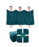 Pearl Linens Cotton Bath Sheet Pack of 2 - Quick Dry & Absorbent Oversize Towels for Hotel & Spa | Super Soft Teal Bath Sheet Set 35x70 - Buy Online on SooperMarket.com