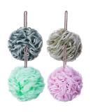 Novosun Loofah Bath Sponge Pack of 4 - Exfoliating Shower Mesh Pouf - Multicolor - 60g/pcs - Buy Online on SooperMarket.com