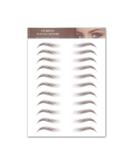 Aaiffey 4D Brown Natural Tattoo Eyebrow Stickers - Waterproof Imitation Ecological Lazy Makeup Tool for Women & Men - 9 Pcs - Buy Online on SooperMarket.com