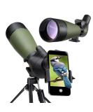 Gosky 20-60x80 Spotting Scope with Tripod & Carrying Bag - BAK4 Angled Scope for Target Shooting, Hunting, Bird Watching - Phone & SLR Mount Compatible with Canon - Buy Online on SooperMarket.com