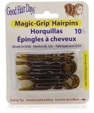 Magic-Grip Hair Pins Set of 10 by Good Hair Days Color: Shell Tortoise Shell Brown - Buy Online on SooperMarket.com