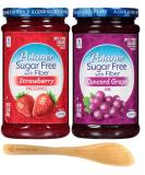 Polaner Sugar Free Preserves with Fiber 13.5oz (Pack of 2) - Strawberry & Concord Grape | Includes Make Your Day Spreader - Buy Online on SooperMarket.com