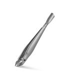 FVION 2-in-1 Cuticle Nipper & Pusher with Pouch - Matt Silver | Portable Cuticle Trimmer Tool - Buy Online on SooperMarket.com