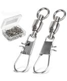 AMYSPORTS Fishing Swivels with Interlock Snap Ball Bearing Swivels - 25pcs, Size 0 (20lb) - Saltwater/Freshwater Tackle Leaders - Buy Online on SooperMarket.com