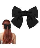 Bow Hair Clip Women's Hair Bows French Large Bow Hair Clips Hair Clip Hair Clip for Girls (Black) - Buy Online on SooperMarket.com