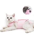 Cat Recovery Suit for Abdominal Wounds and Skin Diseases - Vet Recommended E-Collar Alternative - Medium Pink - Buy Online on SooperMarket.com