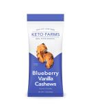 Keto Farms Blueberry Vanilla Cashews - Low Carb Keto Nuts (1 oz, 6 Count) | Roasted Lightly Salted Desserts with Real Fruit | Satisfy Candy Cravings with 0g Added Sugar - Buy Online on SooperMarket.com