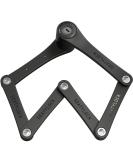 Foldylock Mini Folding Bike Lock - Patented Test Winner Secure & Lightweight 75cm Keyed Lock for City Bikes & E-Scooters - Black - Buy Online on SooperMarket.com