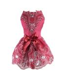 Delifur Medium Red Dog Wedding Dress Tutu Perfect Pet Costume for Birthday Parties & Spring/Summer Celebrations - Buy Online on SooperMarket.com